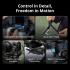 DJI RS 5 Gimbal Combo Kit, 2nd Gen Automated Axis Locks, OLED Touchscreen with Auto-Lock, Z-Axis Vertical Indicator, AI Tracking Module, Briefcase Handle, Black